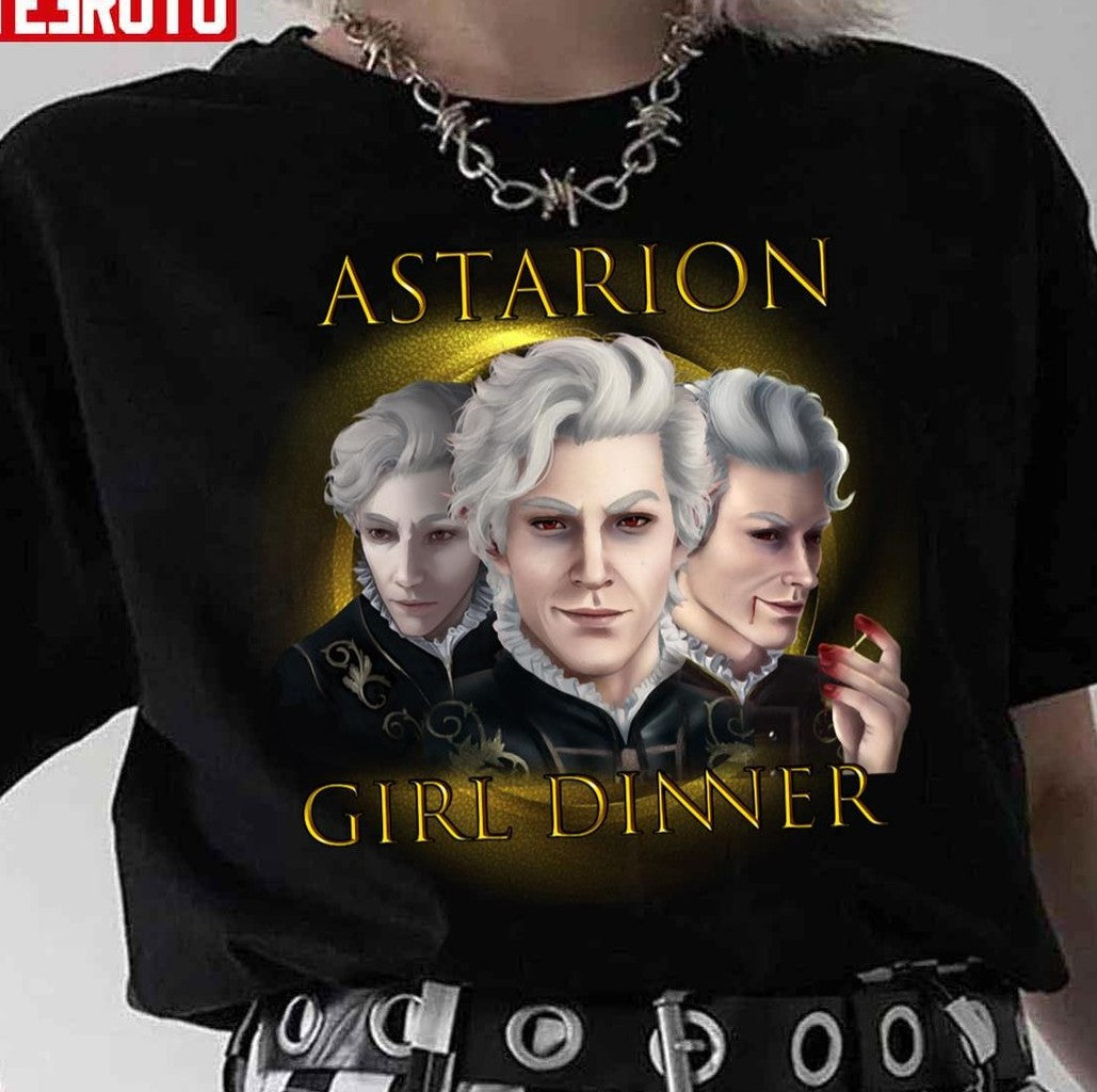 Baldur's Gate Design Of Astarion Girl Dinner Unisex T-Shirt