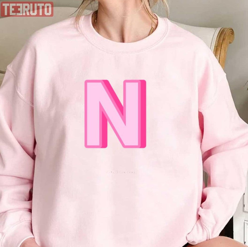 N Pink Preppy Unisex T-Shirt