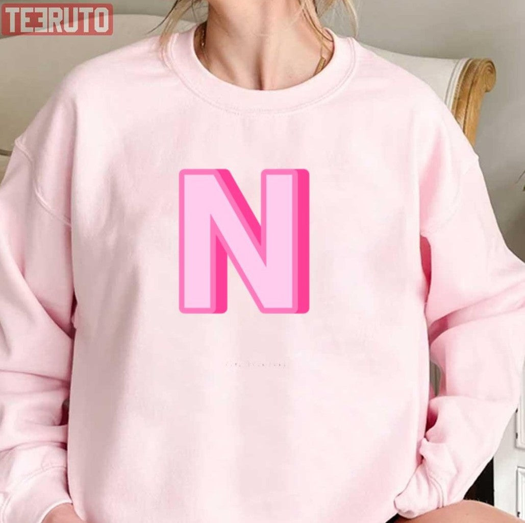 N Pink Preppy Unisex T-Shirt