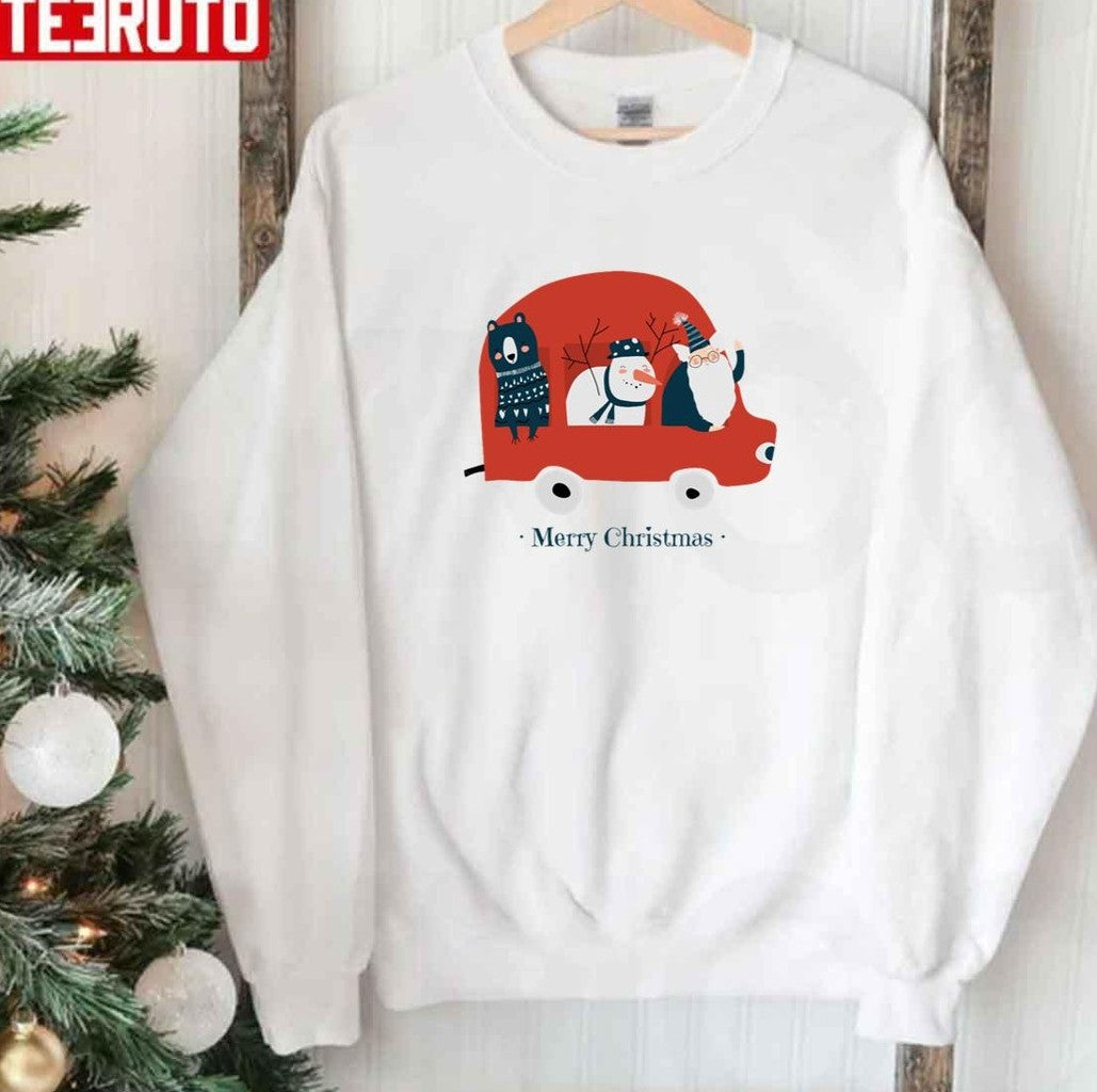 Santa Car Sweatshirt