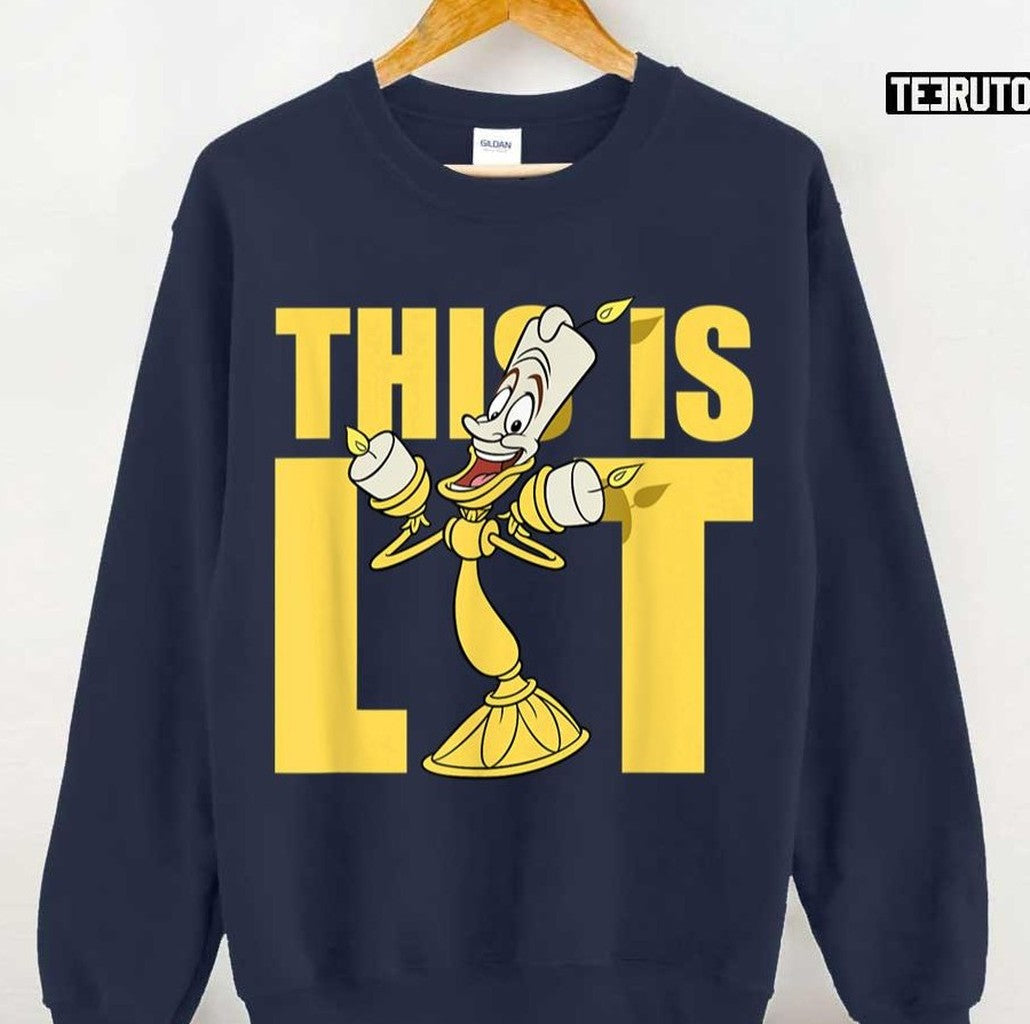 Beauty And The Beast Lumiere This Is Lit Unisex T-shirt