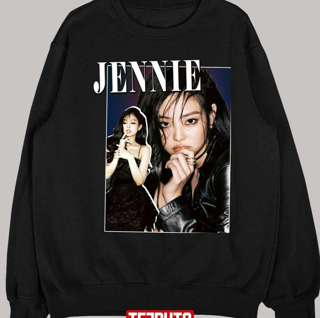 Black Design Blackpink Jennie Tribute Premium Unisex T-Shirt