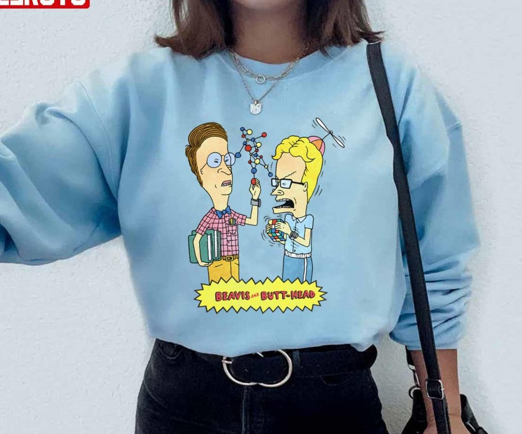 Science Fair Portrait Beavis And Butthead Unisex Sweatshirt