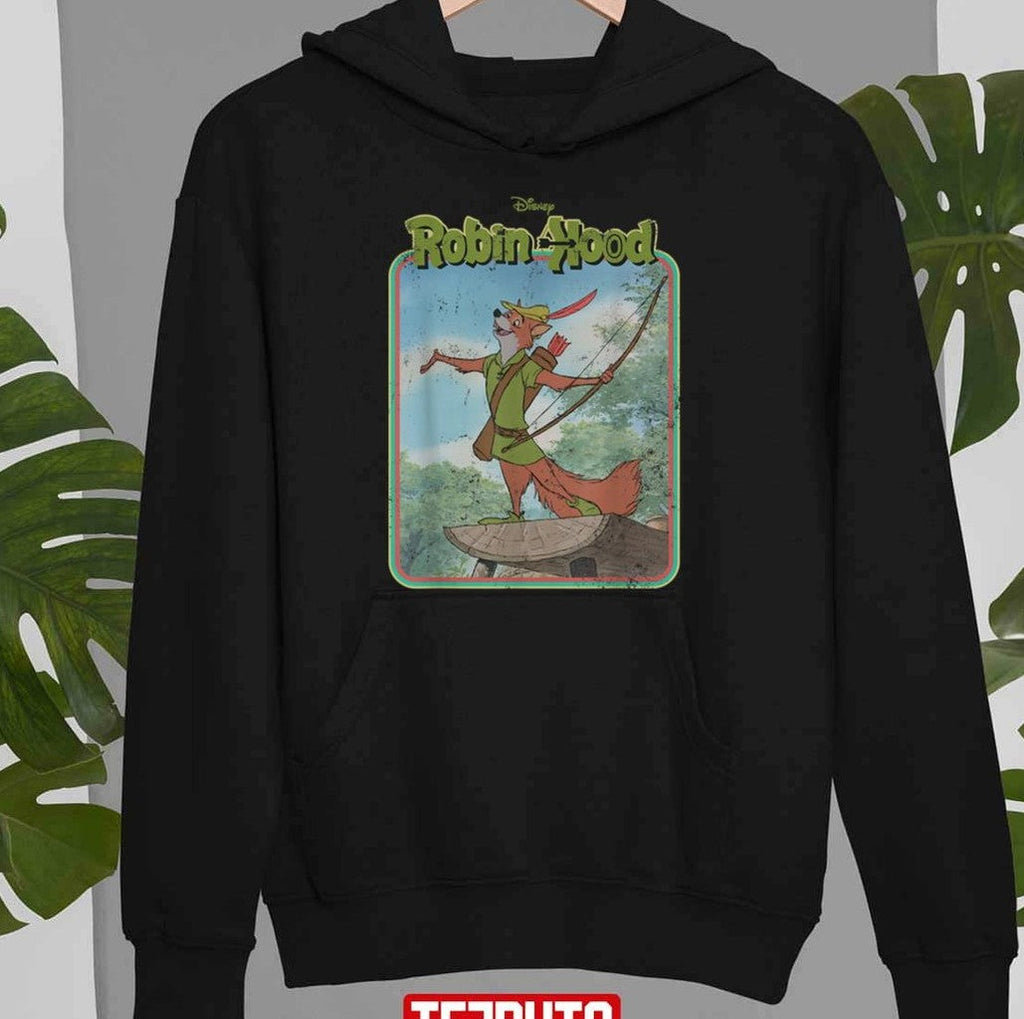 Animal Fox Robin Hood Vintage Cartoon Unisex T-Shirt