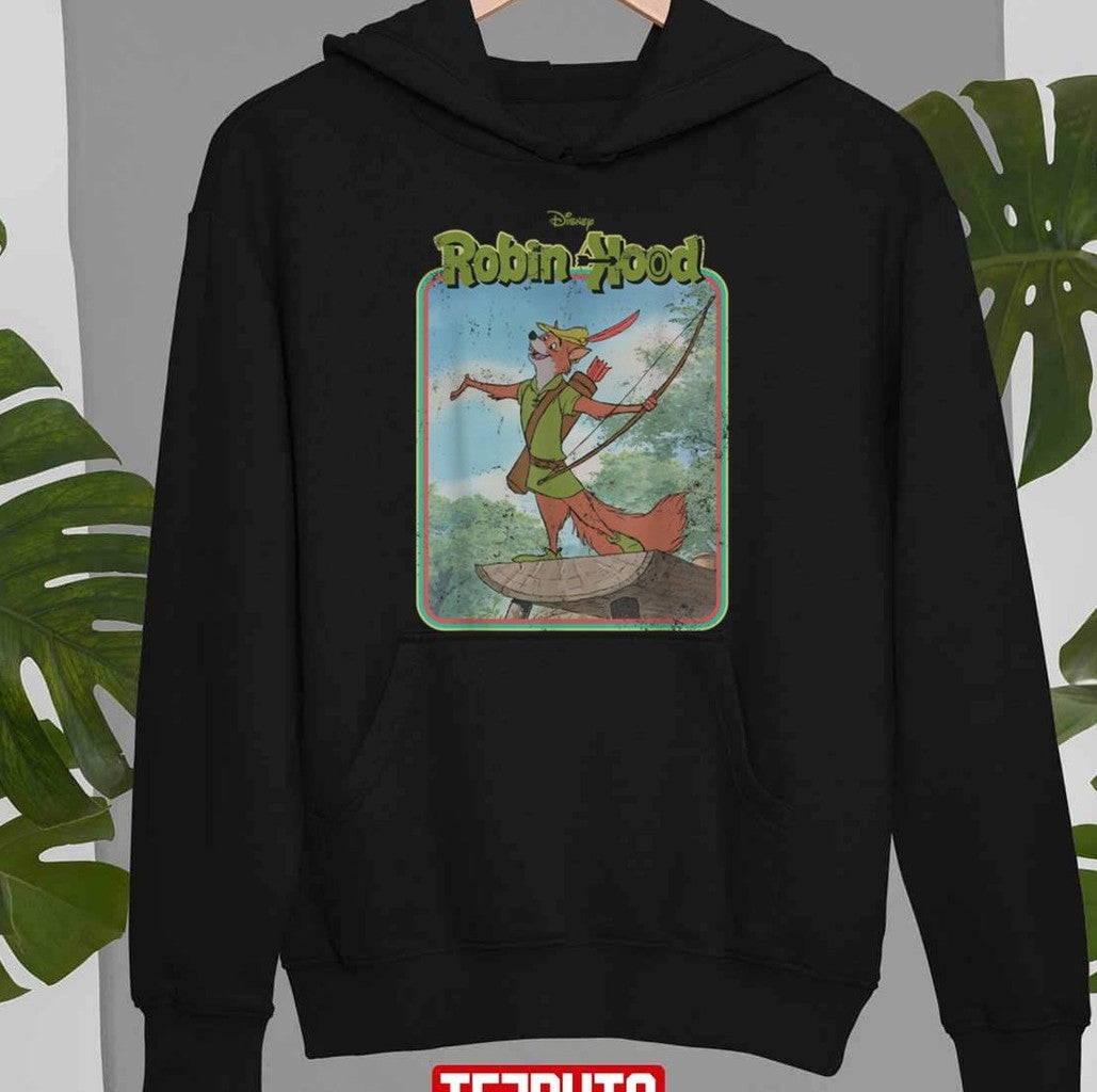 Animal Fox Robin Hood Vintage Cartoon Unisex T-Shirt