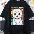 Sadaharu Gintama Gin Tama Color Block Anime Design Unisex T-Shirt