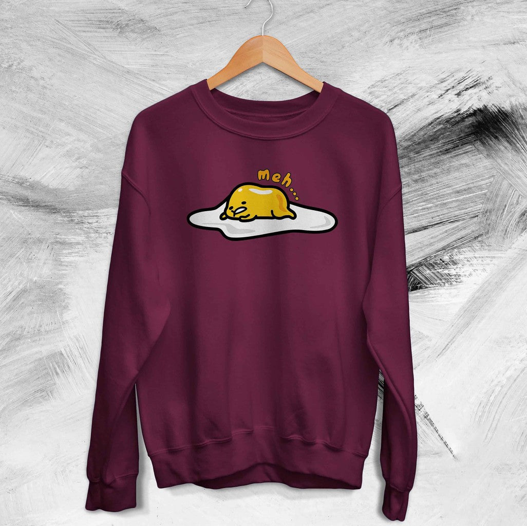 Sleepy Egg Gudetama Cute Minimalist Funny Japanese Unisex Sweatshirt