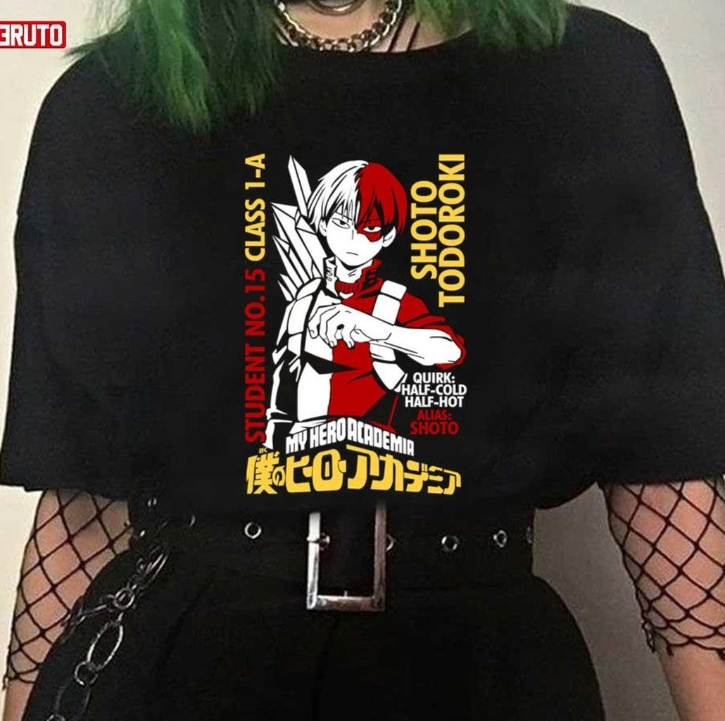 Shoto Todoroki Half-cold Half-hot My hero Academia Boku No Hero Academia Unisex T-shirt