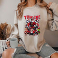 Thug Life Sweatshirt, Christmas Sweater, Funny Christmas Vintage Movie Tee Shirt, Christmas Gift Sweater Casual Comfort Cotton Sleeve