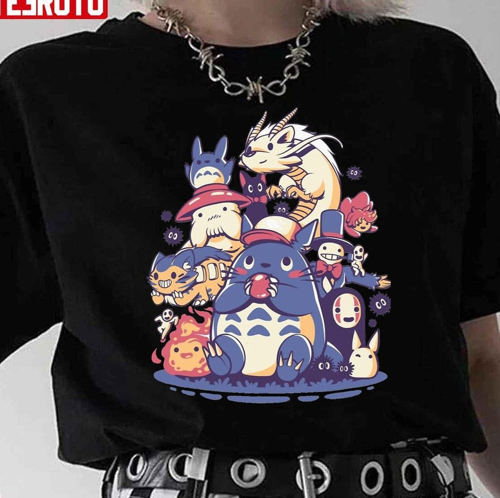 Anime Ghibli Characters Squad Unisex T-Shirt