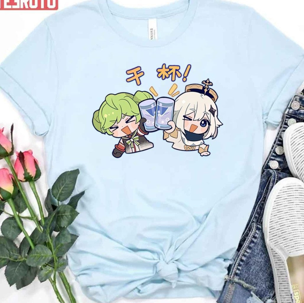 Paimon Cheers Honkai Impact 3rd Unisex T-Shirt
