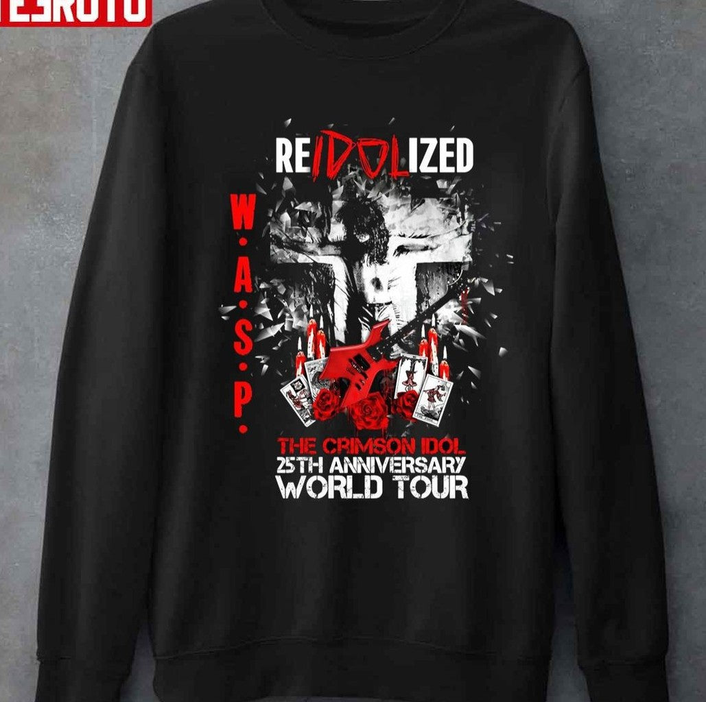 Reidolized The Crimson Idol 25th Anniversary World Tour Wasp Band Unisex T-shirt
