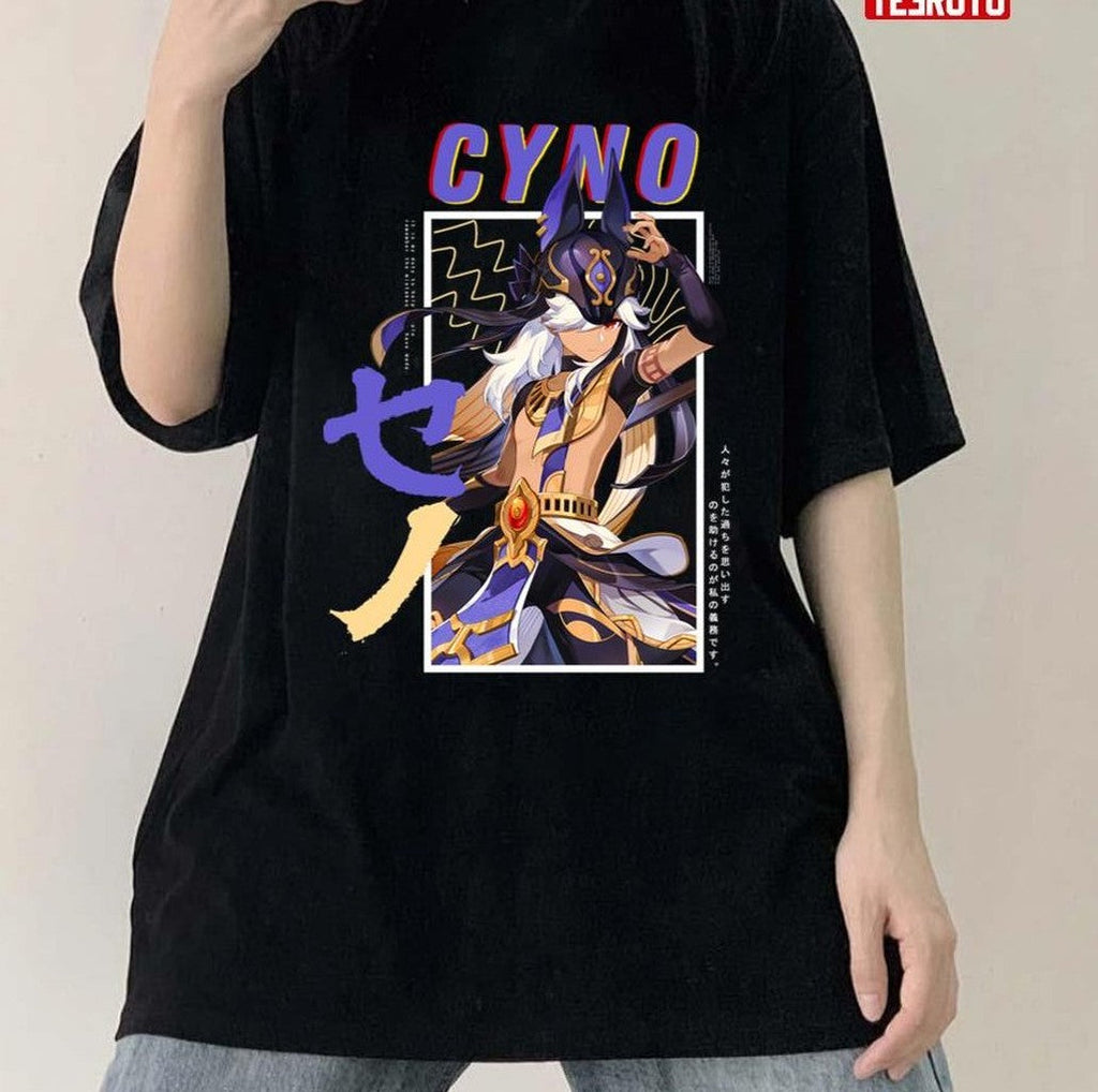 Anime Style Genshin Impact Cyno Unisex T-shirt