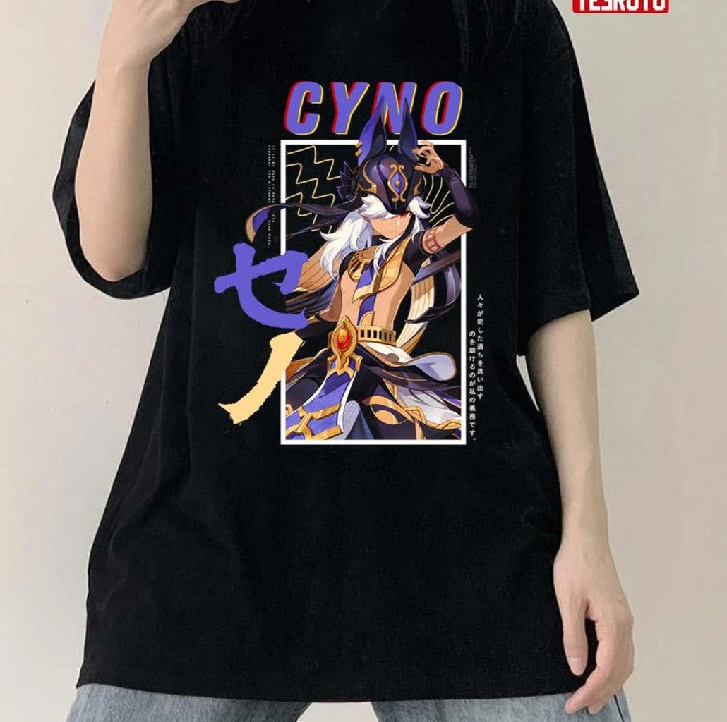 Anime Style Genshin Impact Cyno Unisex T-shirt