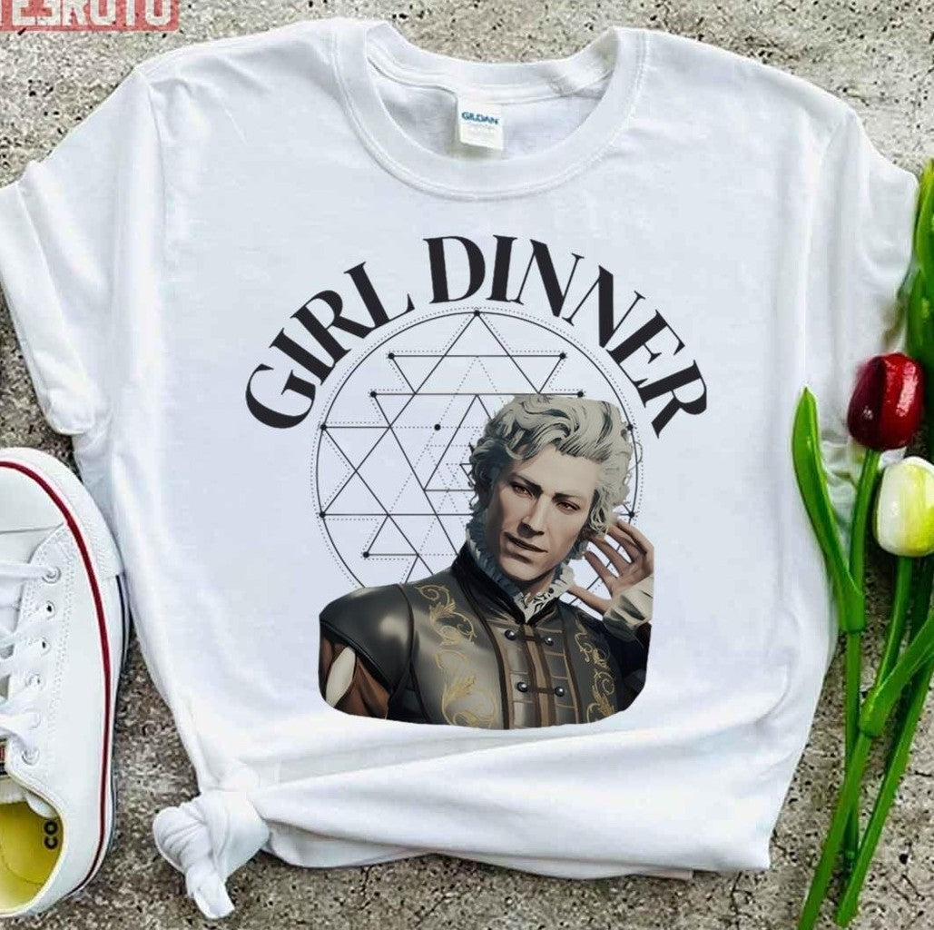 Astarion Meme Bg3 Girl Dinner Unisex T-Shirt