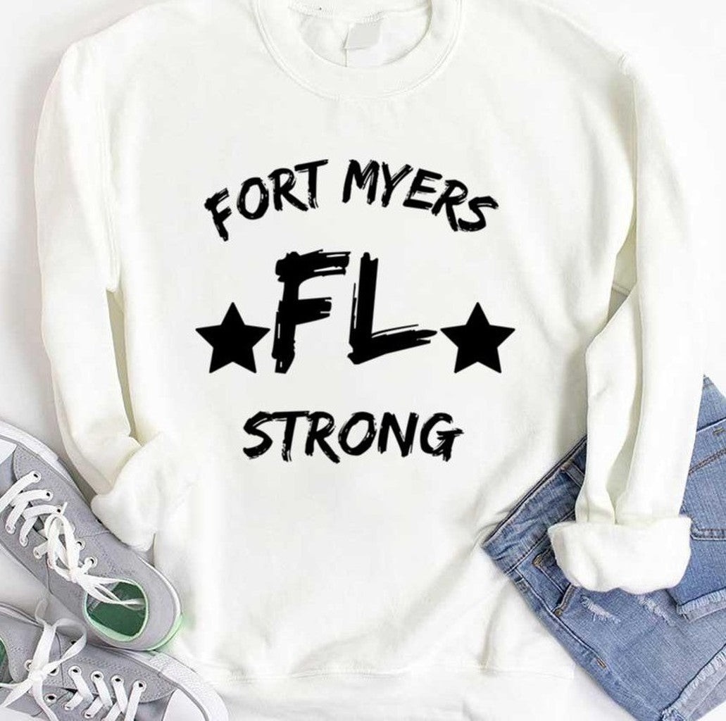 Black Fort Myers Fl Florida Strong Unisex T-shirt