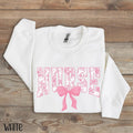 Nurse Bow Sweatshirt, Pink Coquette Nurse Crewneck, Nurse Floral Sweatshirt, Toile de Jouy Registered Nurse Sweatshirt, Unisex Shirt