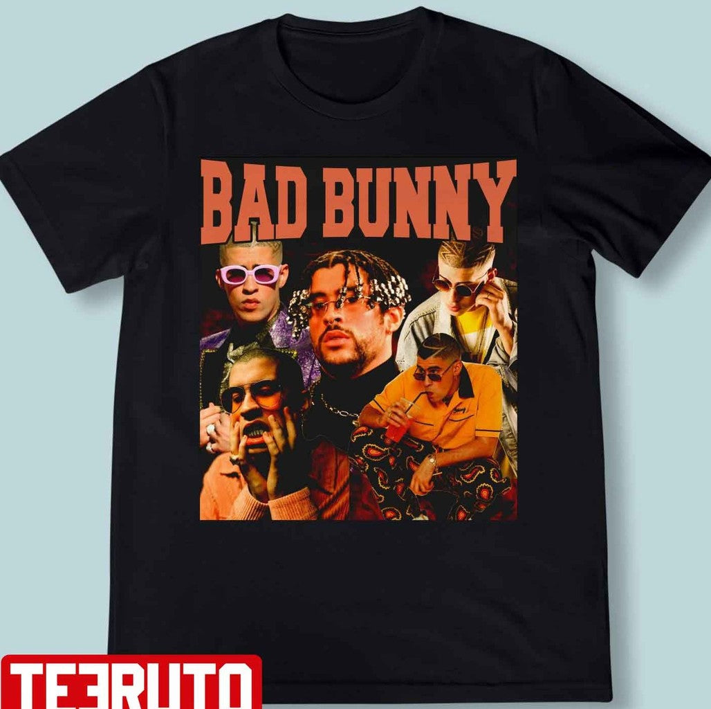 Bad Bunny Vintage Bootleg 90s Graphic Unisex T-shirt