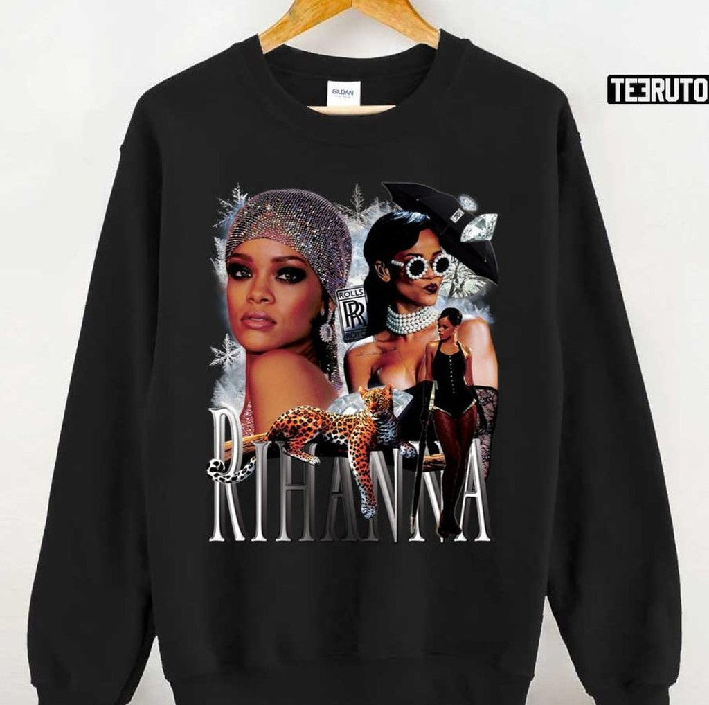 Rihanna Vintage Retro 90s Bootleg Rap Style Unisex T-Shirt