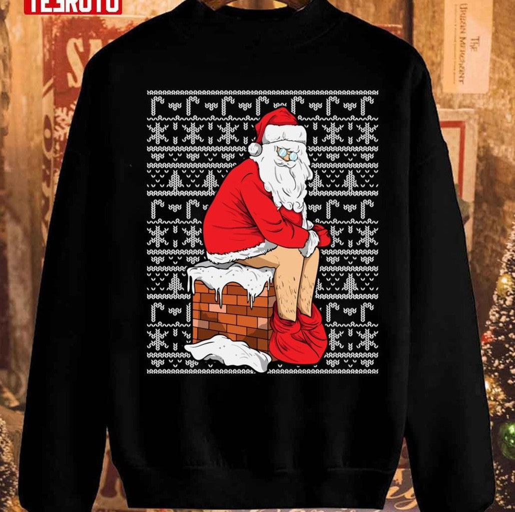 Santa Chimney Poop Unisex Sweatshirt