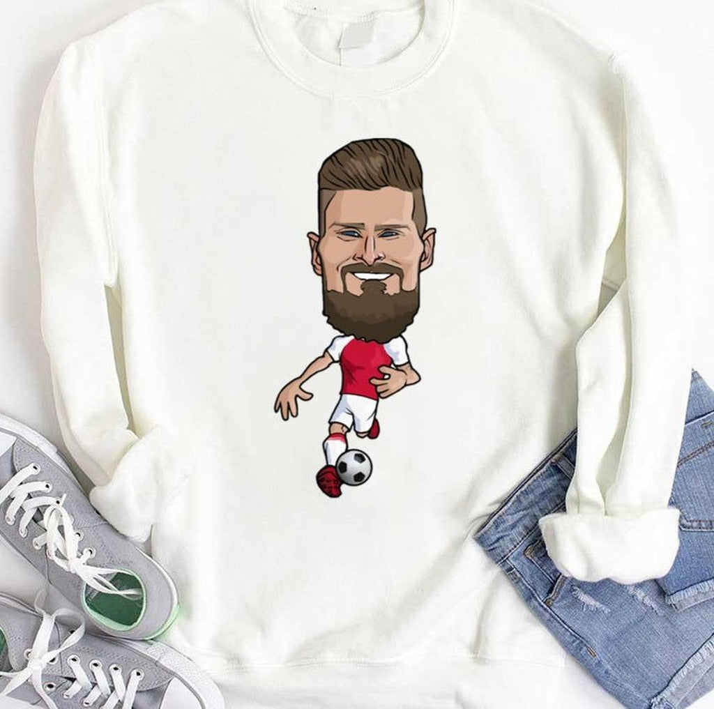 Olivier Giroud Big Head Chibi Football Unisex T-Shirt