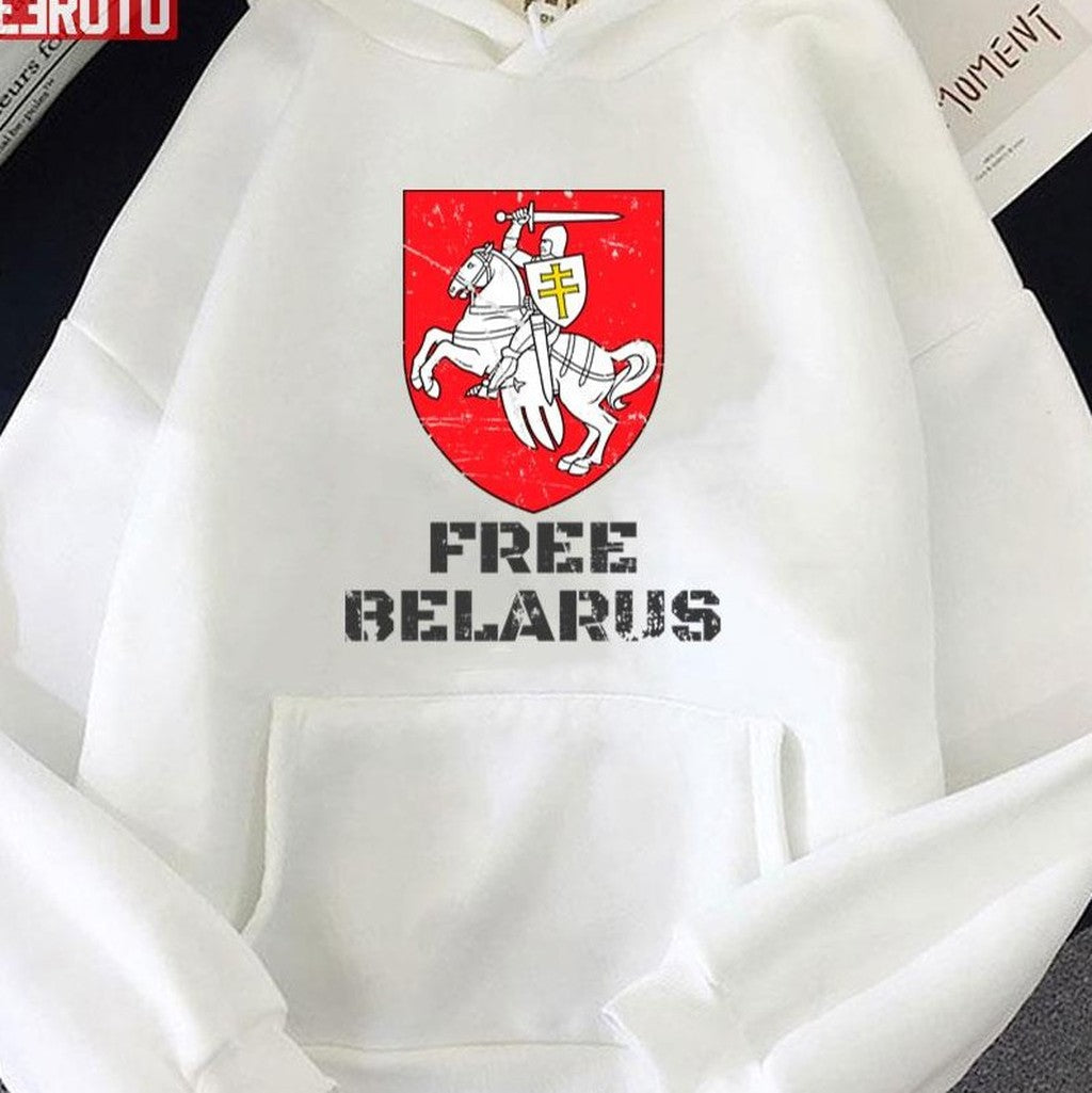 Belarus Flag Live Free Belarus Pagonyia Gerb Unisex T-Shirt