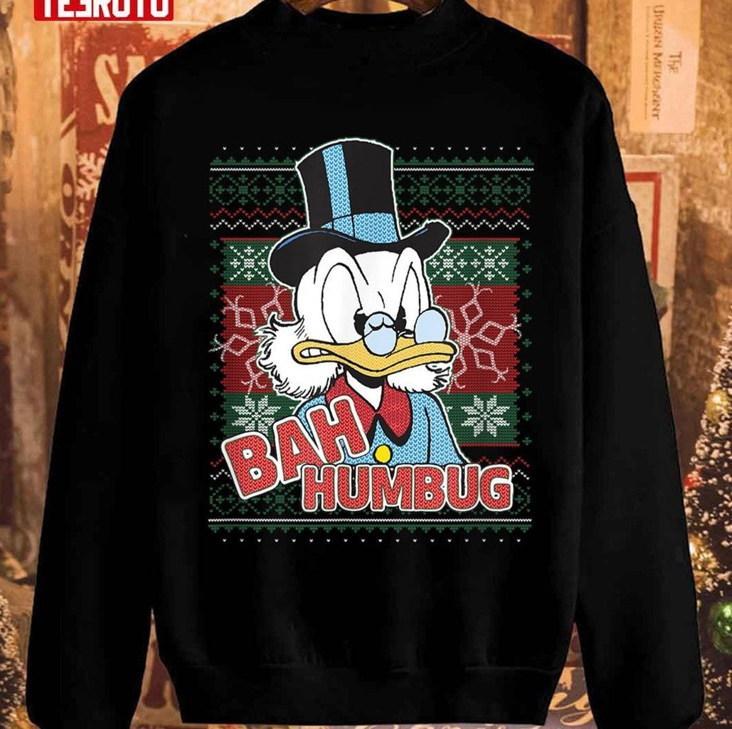 Scrooge Mcduck Bah Hunbug Christmas Duck Unisex Sweatshirt