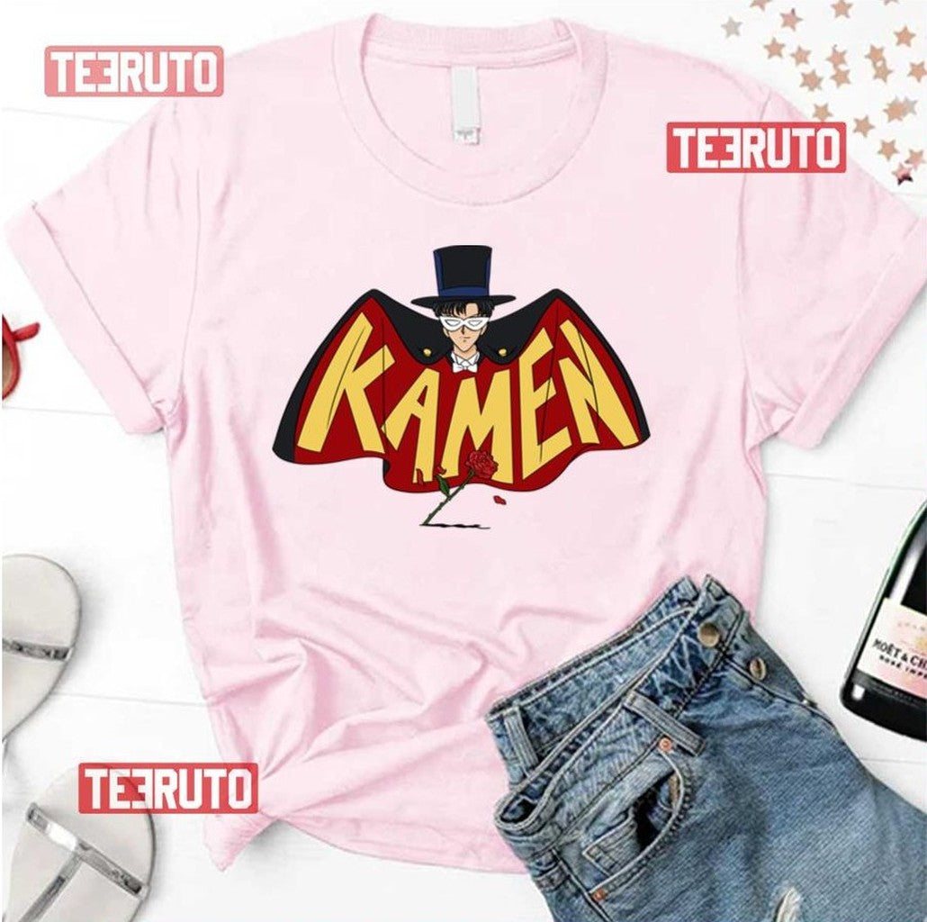 Retro Tuxedo Kamen Logo Sailor Moon Unisex T-Shirt