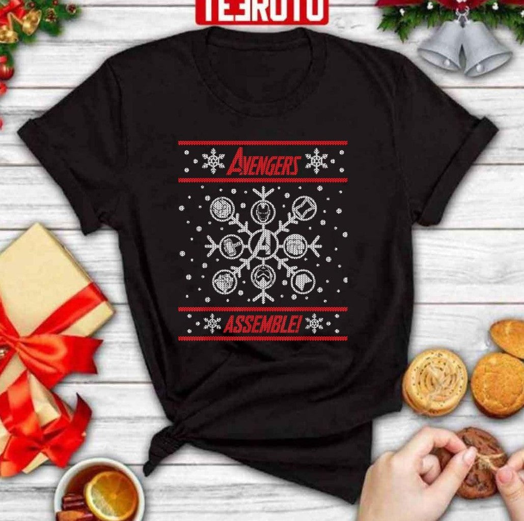 Avengers Assemble Holiday Sweater Ugly Christmas Unisex Sweatshirt
