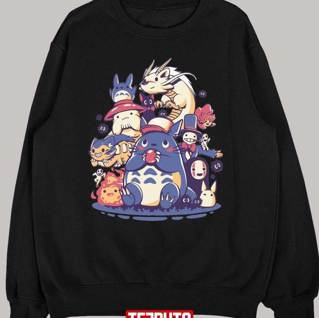Anime Ghibli Characters Squad Unisex T-Shirt