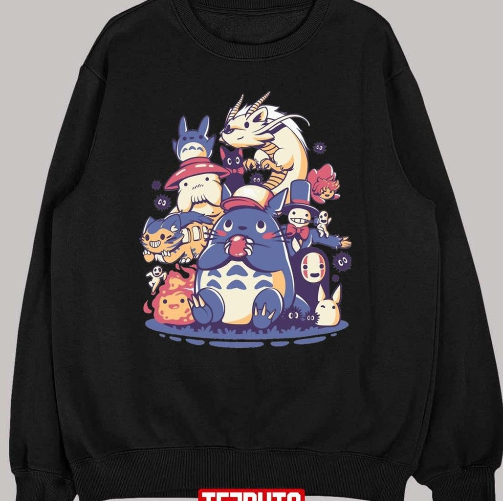 Anime Ghibli Characters Squad Unisex T-Shirt
