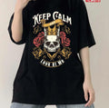 Skull Art Keep Calm And Look At Me Unisex T-Shirt