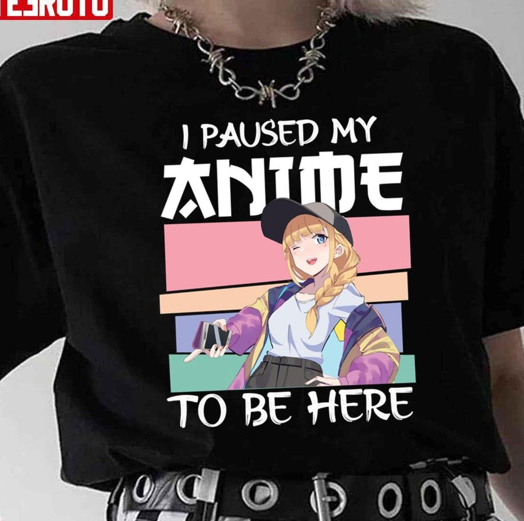 Paripi Koumei Characters I Paused My Anime To Be Here Unisex T-Shirt