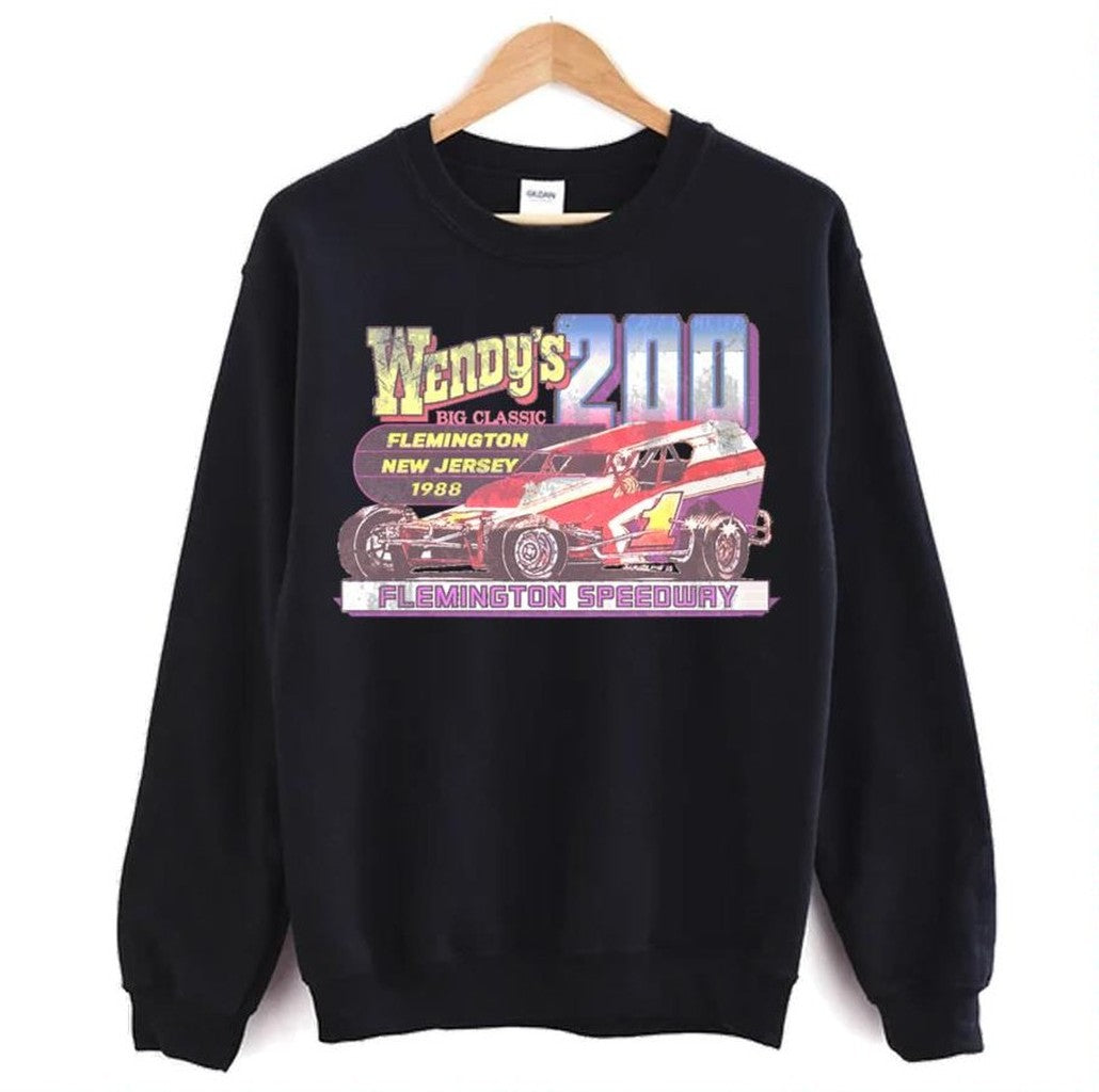 Retro Flemington Speedway 1988 Wendy's 200 Unisex Sweatshirt