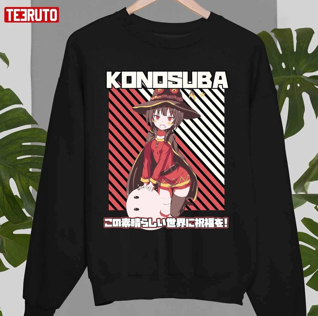 Shoulder-Length Dark Brown Hair Konosuba Art Unisex T-shirt