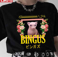 Bingus Floral Aesthetic Ahhhh Hi Unisex T-shirt