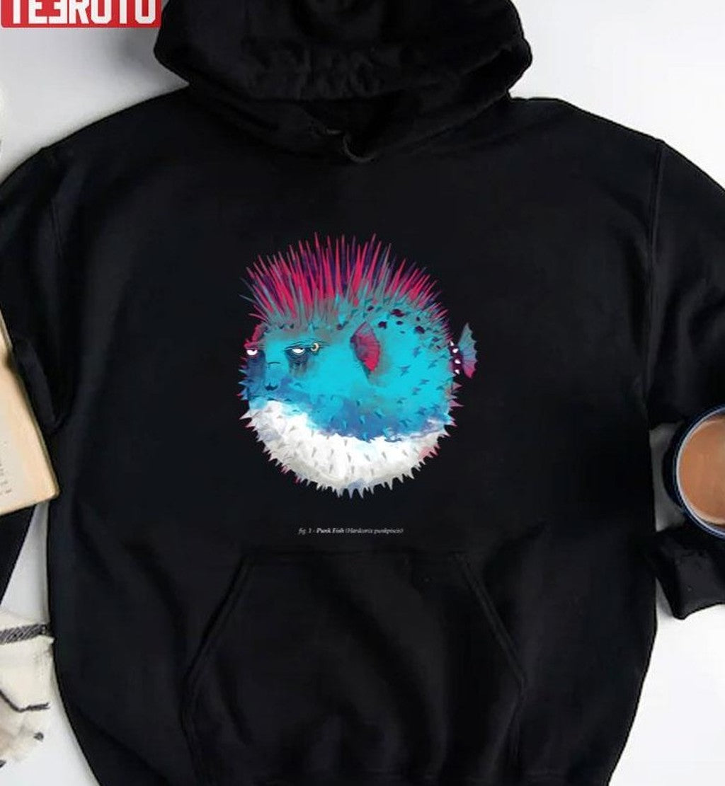 Punk Fish Christmas Unisex Sweatshirt