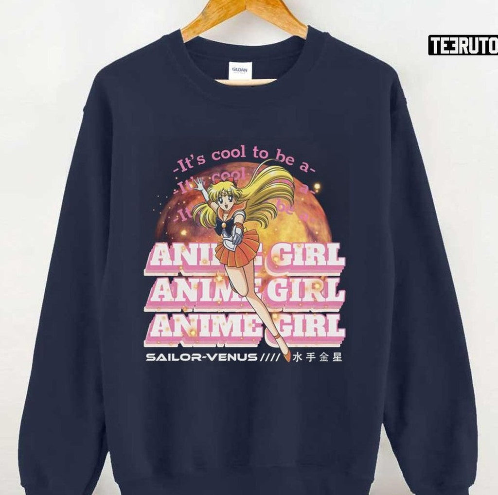 Sailor Venus Anime Girl Sailor Moon Vintage 90s Unisex Sweatshirt