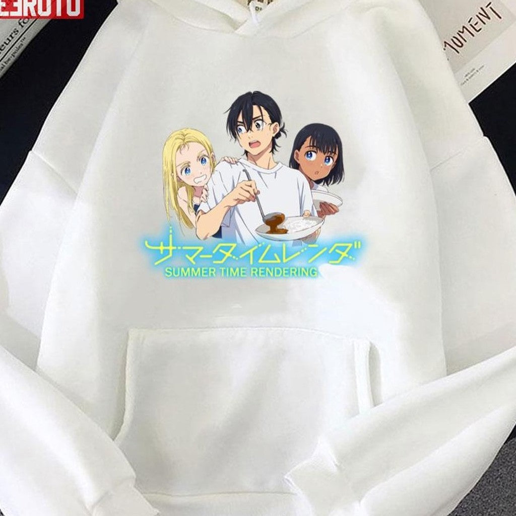 Shinpei &amp; Ushio &amp; Mio Summer Time Rendering Anime Unisex T-Shirt