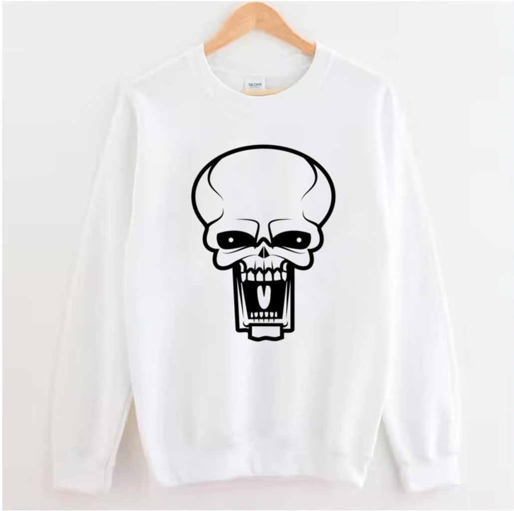 Screaming Skull Silhouette Unisex Hoodie