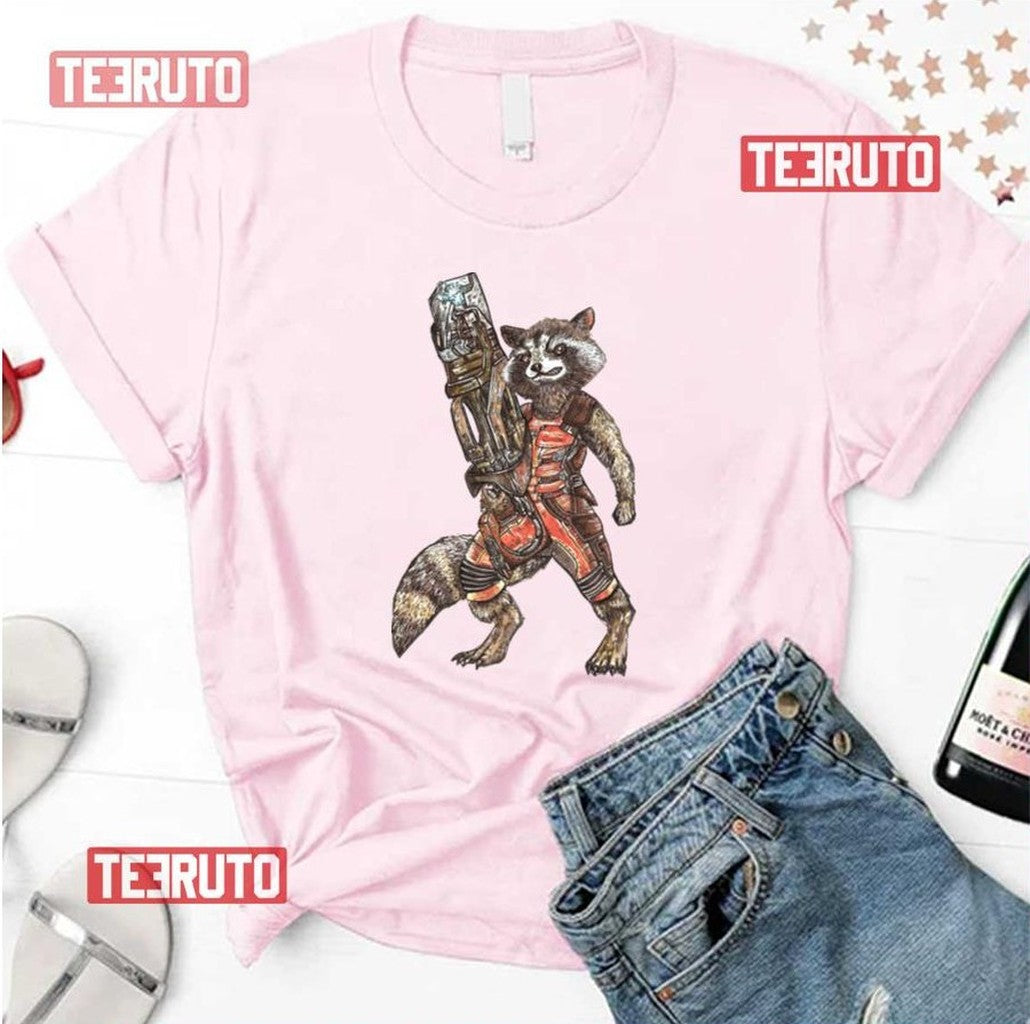 Rocket And Big Gun Guardians Of The Galaxy Unisex T-Shirt