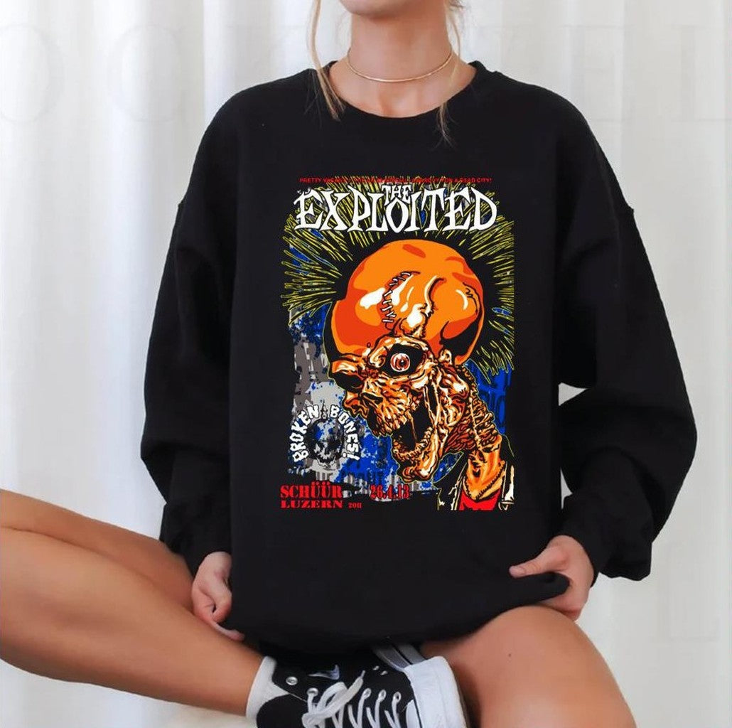 The Exploited Live And Loud Unisex Sweatshirt