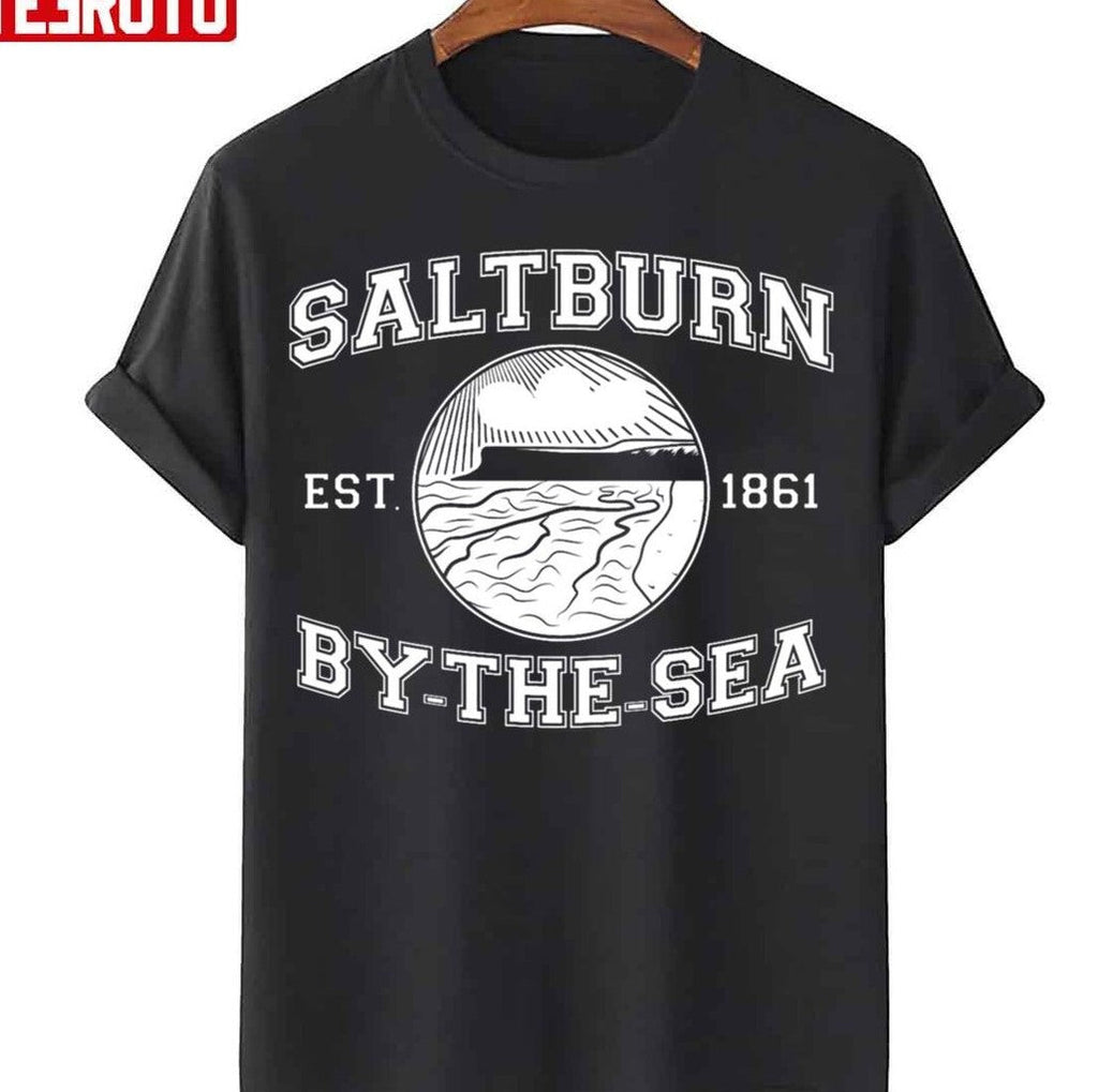 Ndvh Saltburn By The Sea Est 1861 White Print Unisex Sweatshirt