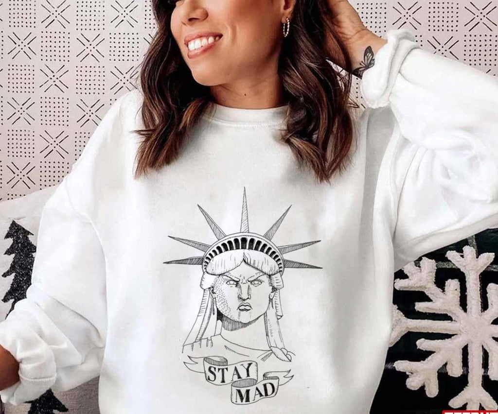 Stay Mad TThe Statue of Liberty Sketch Unisex T-Shirt