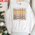 Thankful Cute Fall Leopard Thanksgiving Pumpkin Season Unisex Sweatshirt