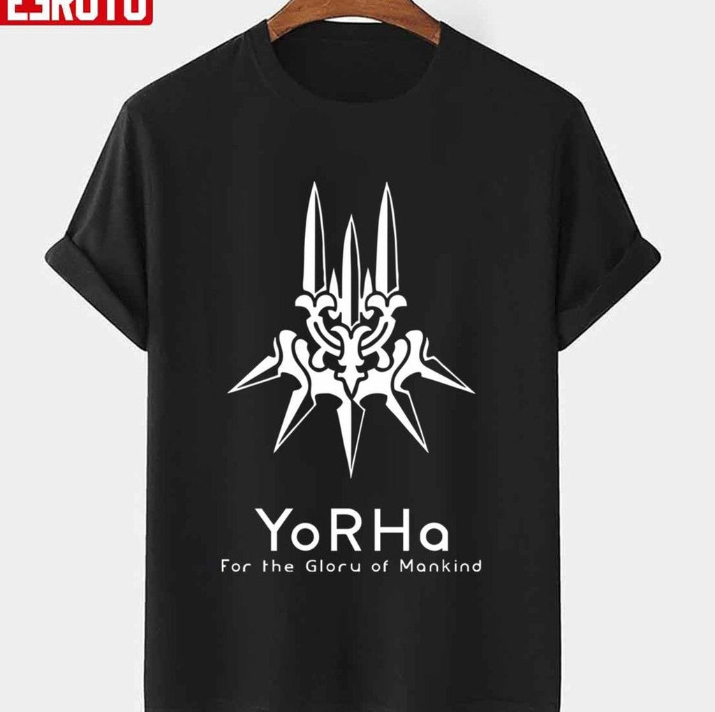 Anime Nier Yorha Logo White Unisex T-Shirt