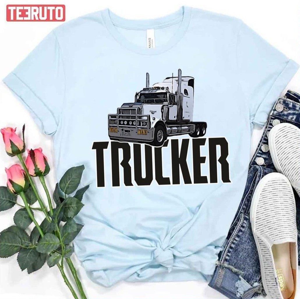 Australian Road Train Trucks Lorry Aussy Trucker Driver In The Outback Unisex T-Shirt