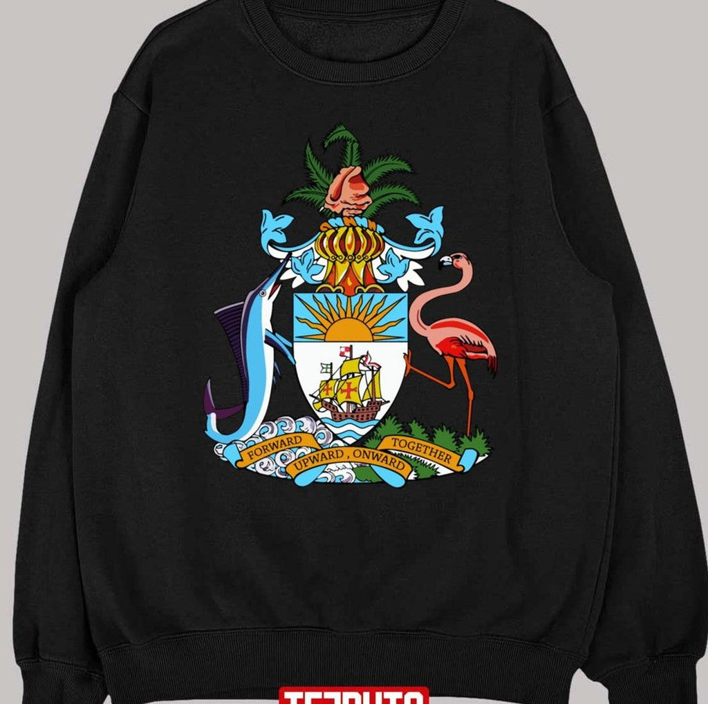 Bahamas Coat Of Arms Onward Upward Unisex T-Shirt