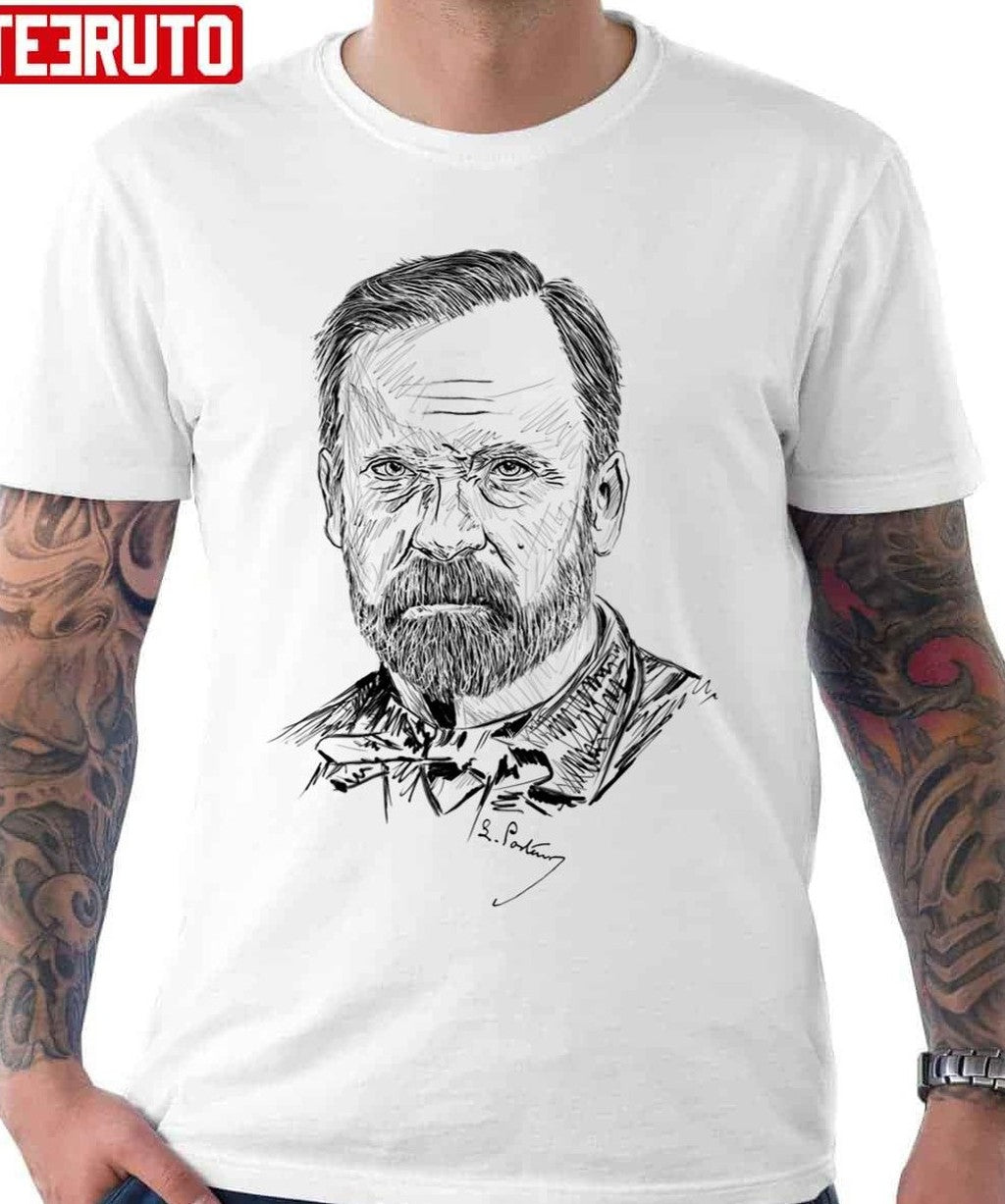 Sketch Portrait Louis Pasteur French Chemist Unisex Hoodie