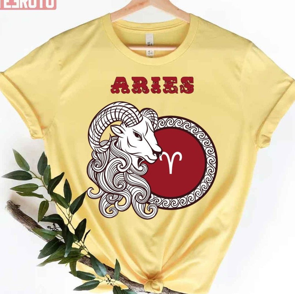 Aries March 21st To April 19th Zodiac Sign Unisex T-Shirt